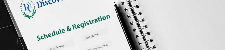 Schedule and Registration